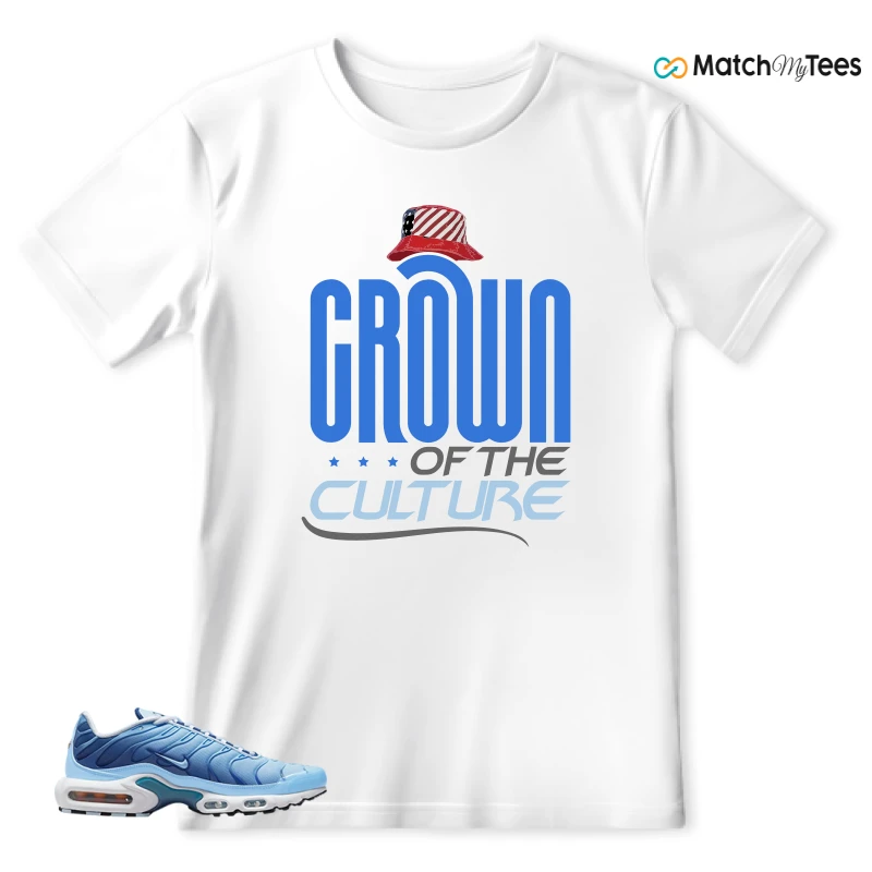 NIKE AIR MAX PLUS UNIVERSITY BLUE GRADIENT SNEAKER Matching Tees t-shirt