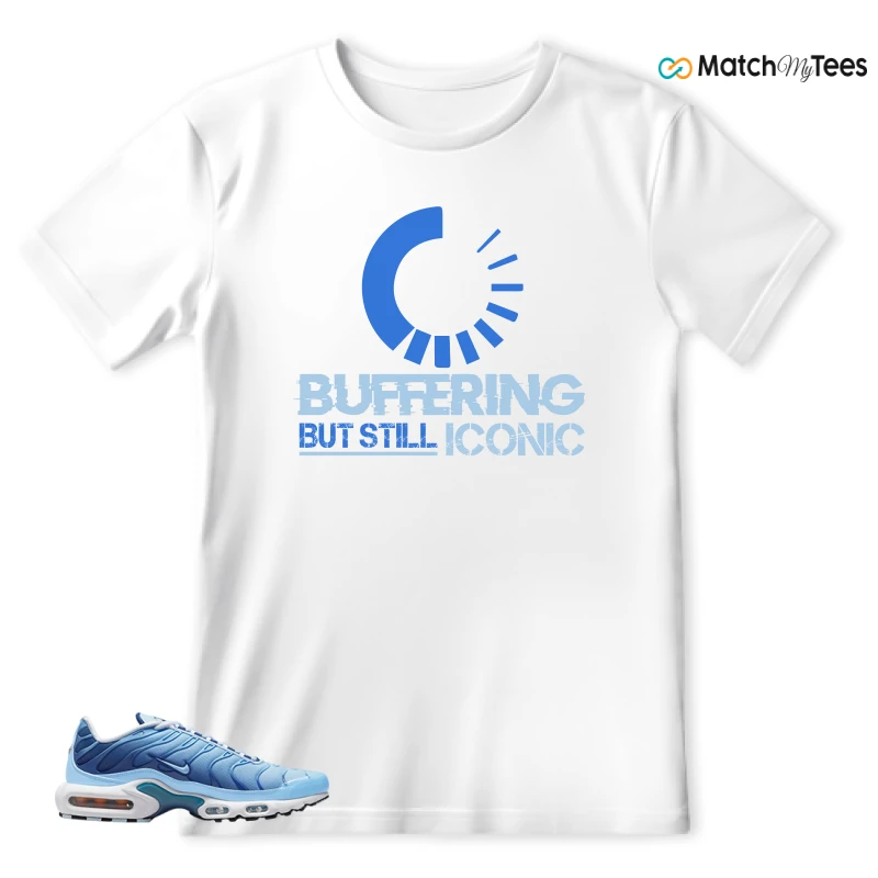NIKE AIR MAX PLUS UNIVERSITY BLUE GRADIENT SNEAKER Matching Tees t-shirt