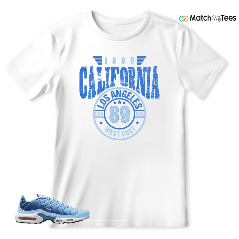 NIKE AIR MAX PLUS UNIVERSITY BLUE GRADIENT SNEAKER Matching Tees t-shirt