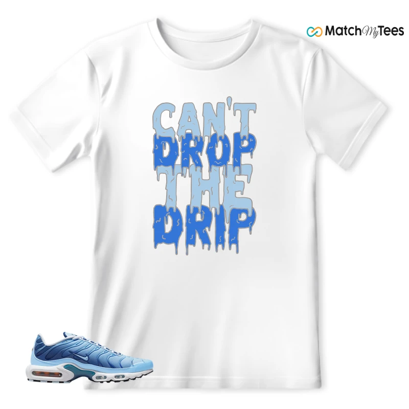 NIKE AIR MAX PLUS UNIVERSITY BLUE GRADIENT SNEAKER Matching Tees t-shirt