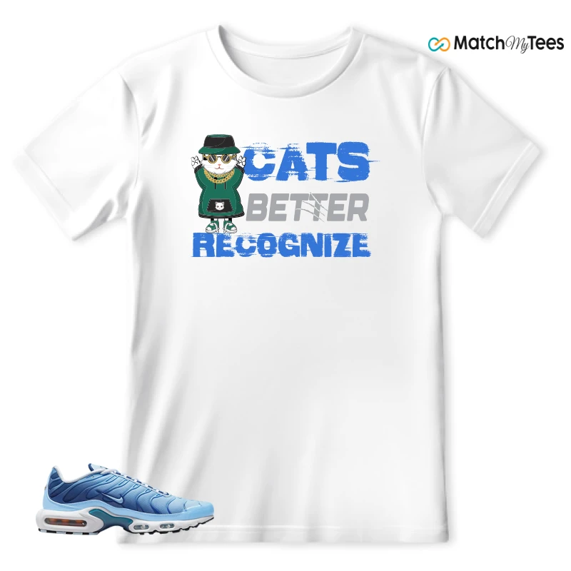 NIKE AIR MAX PLUS UNIVERSITY BLUE GRADIENT SNEAKER Matching Tees t-shirt