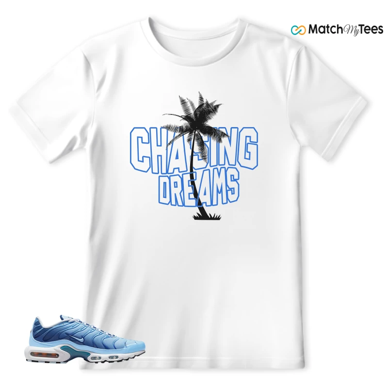 NIKE AIR MAX PLUS UNIVERSITY BLUE GRADIENT SNEAKER Matching Tees t-shirt