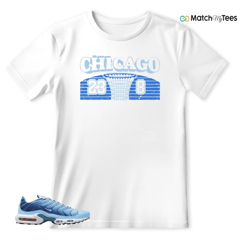 NIKE AIR MAX PLUS UNIVERSITY BLUE GRADIENT SNEAKER Matching Tees t-shirt