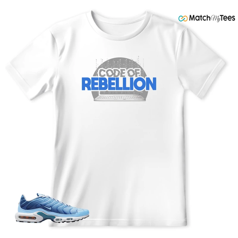 NIKE AIR MAX PLUS UNIVERSITY BLUE GRADIENT SNEAKER Matching Tees t-shirt