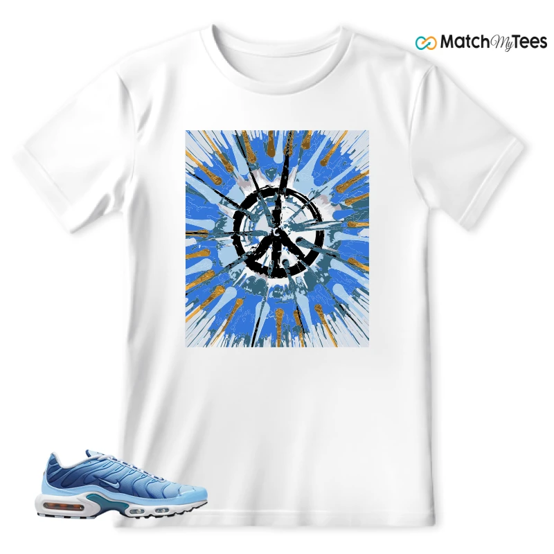 NIKE AIR MAX PLUS UNIVERSITY BLUE GRADIENT SNEAKER Matching Tees t-shirt
