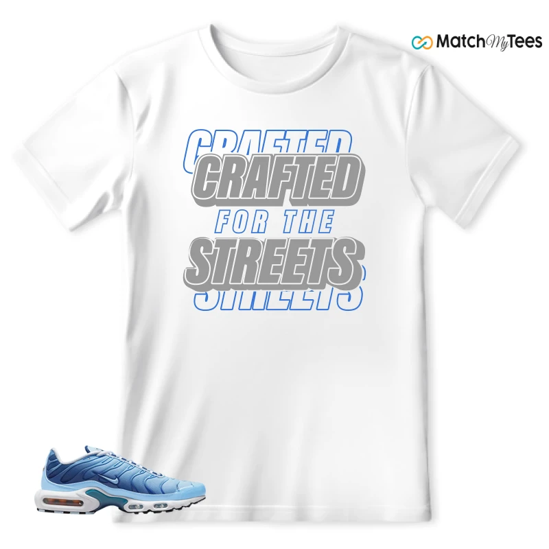 NIKE AIR MAX PLUS UNIVERSITY BLUE GRADIENT SNEAKER Matching Tees t-shirt