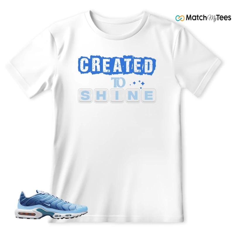 NIKE AIR MAX PLUS UNIVERSITY BLUE GRADIENT SNEAKER Matching Tees t-shirt