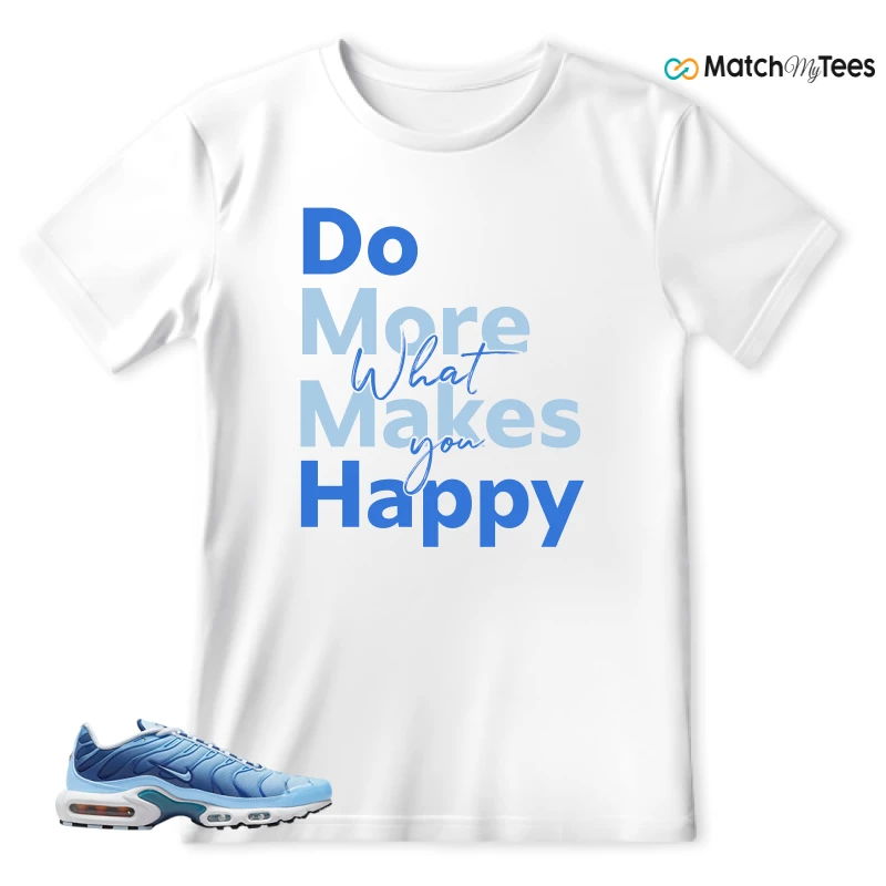NIKE AIR MAX PLUS UNIVERSITY BLUE GRADIENT SNEAKER Matching Tees t-shirt