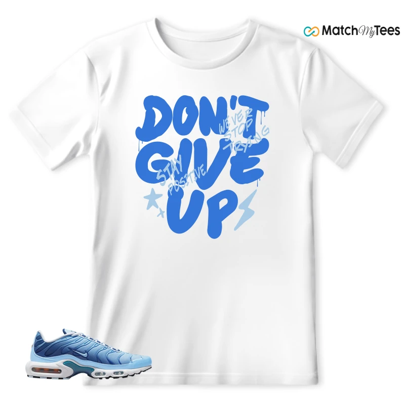 NIKE AIR MAX PLUS UNIVERSITY BLUE GRADIENT SNEAKER Matching Tees t-shirt