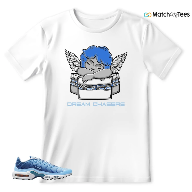 NIKE AIR MAX PLUS UNIVERSITY BLUE GRADIENT SNEAKER Matching Tees t-shirt