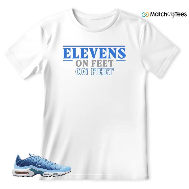 NIKE AIR MAX PLUS UNIVERSITY BLUE GRADIENT SNEAKER Matching Tees t-shirt