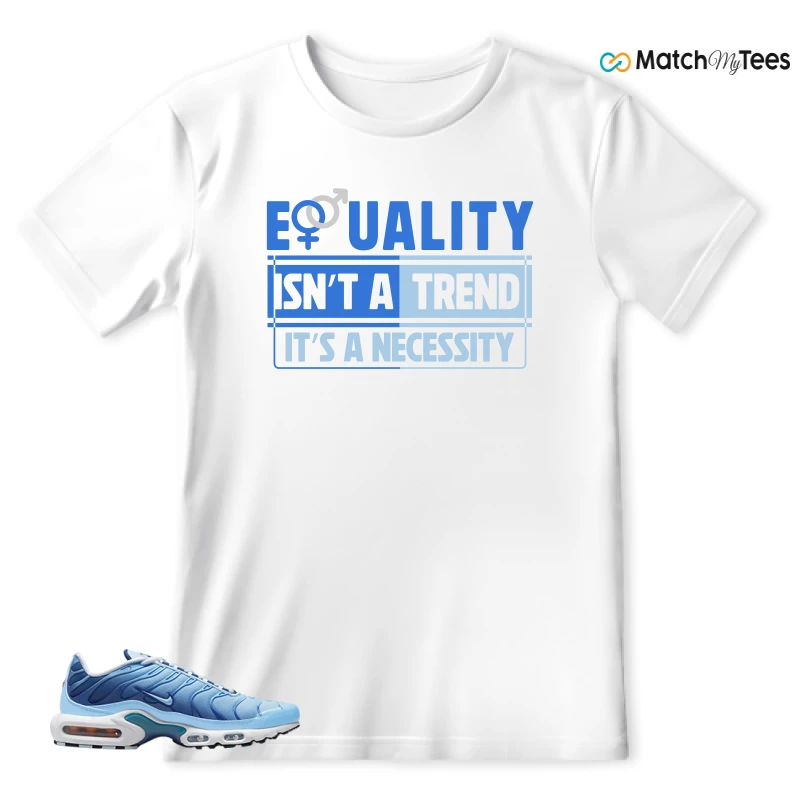 NIKE AIR MAX PLUS UNIVERSITY BLUE GRADIENT SNEAKER Matching Tees t-shirt