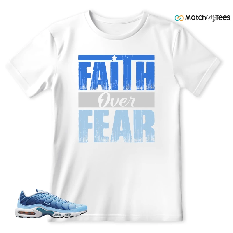 NIKE AIR MAX PLUS UNIVERSITY BLUE GRADIENT SNEAKER Matching Tees t-shirt