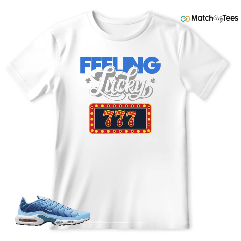 NIKE AIR MAX PLUS UNIVERSITY BLUE GRADIENT SNEAKER Matching Tees t-shirt