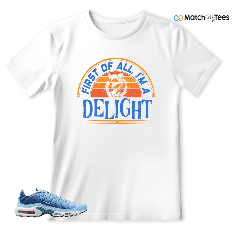 NIKE AIR MAX PLUS UNIVERSITY BLUE GRADIENT SNEAKER Matching Tees t-shirt