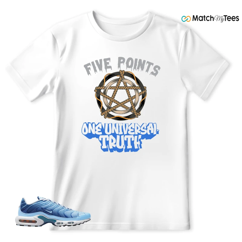 NIKE AIR MAX PLUS UNIVERSITY BLUE GRADIENT SNEAKER Matching Tees t-shirt