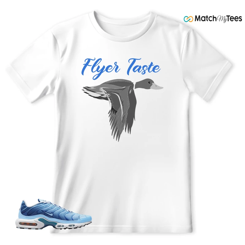 NIKE AIR MAX PLUS UNIVERSITY BLUE GRADIENT SNEAKER Matching Tees t-shirt