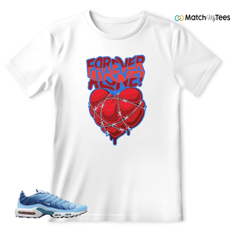 NIKE AIR MAX PLUS UNIVERSITY BLUE GRADIENT SNEAKER Matching Tees t-shirt