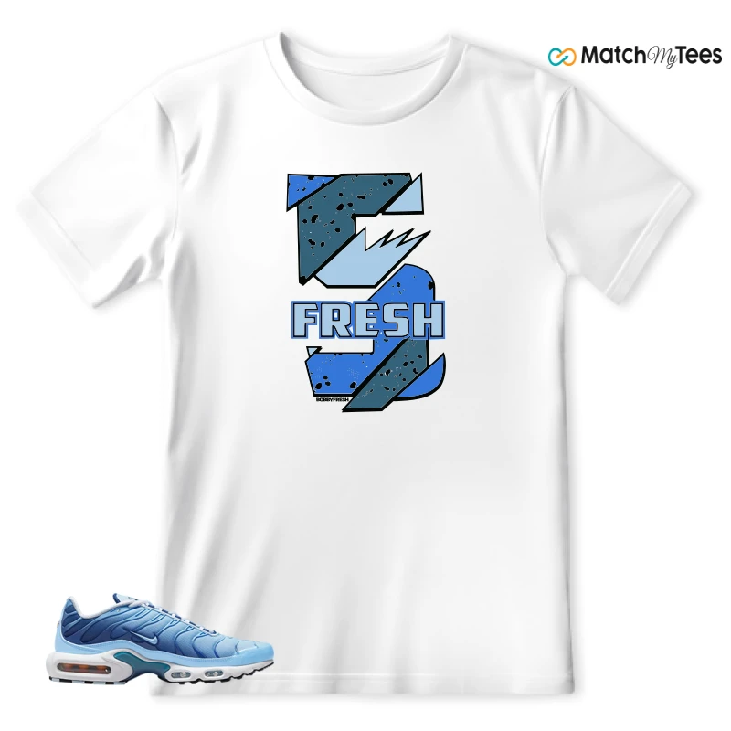 NIKE AIR MAX PLUS UNIVERSITY BLUE GRADIENT SNEAKER Matching Tees t-shirt