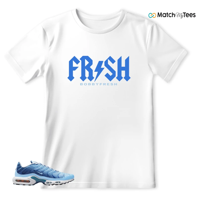 NIKE AIR MAX PLUS UNIVERSITY BLUE GRADIENT SNEAKER Matching Tees t-shirt