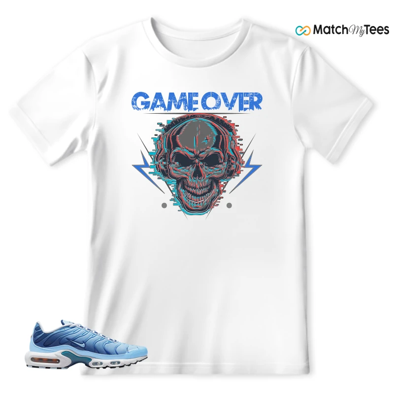 NIKE AIR MAX PLUS UNIVERSITY BLUE GRADIENT SNEAKER Matching Tees t-shirt