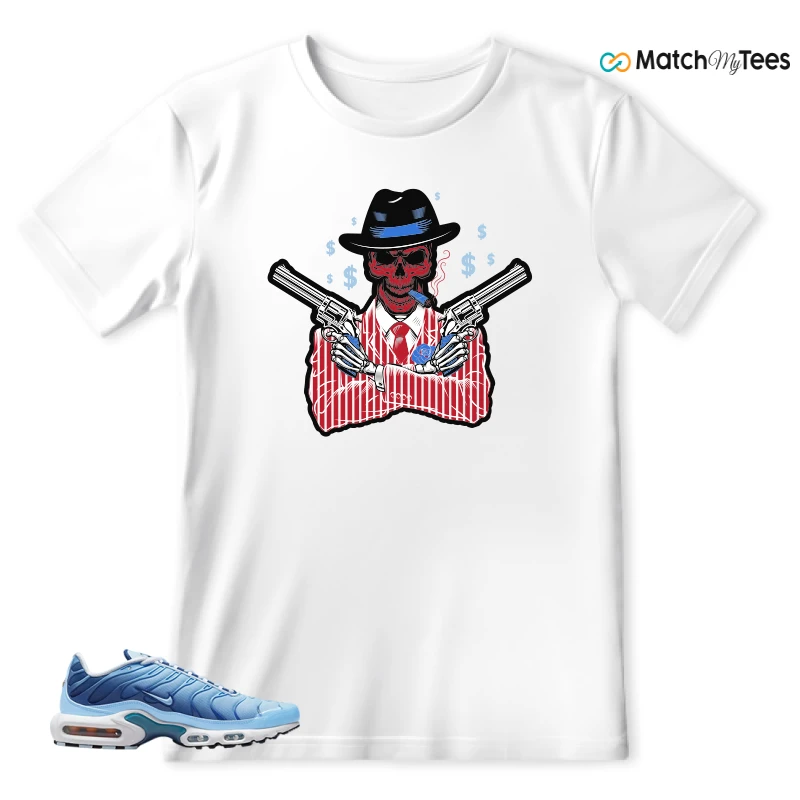 NIKE AIR MAX PLUS UNIVERSITY BLUE GRADIENT SNEAKER Matching Tees t-shirt