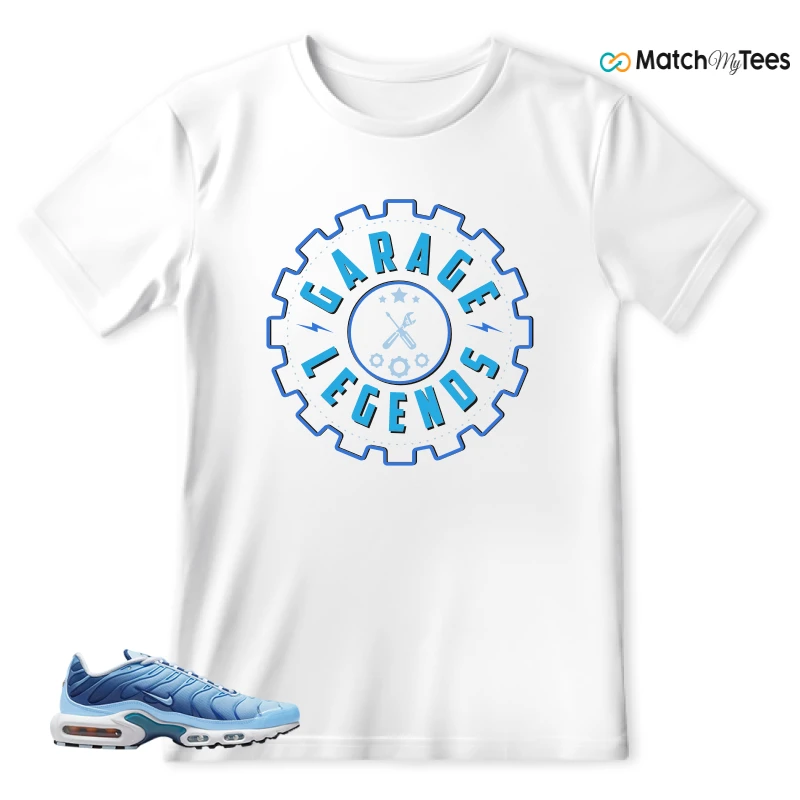 NIKE AIR MAX PLUS UNIVERSITY BLUE GRADIENT SNEAKER Matching Tees t-shirt