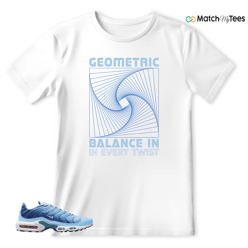 NIKE AIR MAX PLUS UNIVERSITY BLUE GRADIENT SNEAKER Matching Tees t-shirt