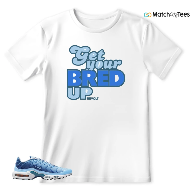 NIKE AIR MAX PLUS UNIVERSITY BLUE GRADIENT SNEAKER Matching Tees t-shirt