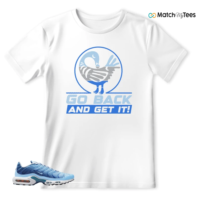 NIKE AIR MAX PLUS UNIVERSITY BLUE GRADIENT SNEAKER Matching Tees t-shirt