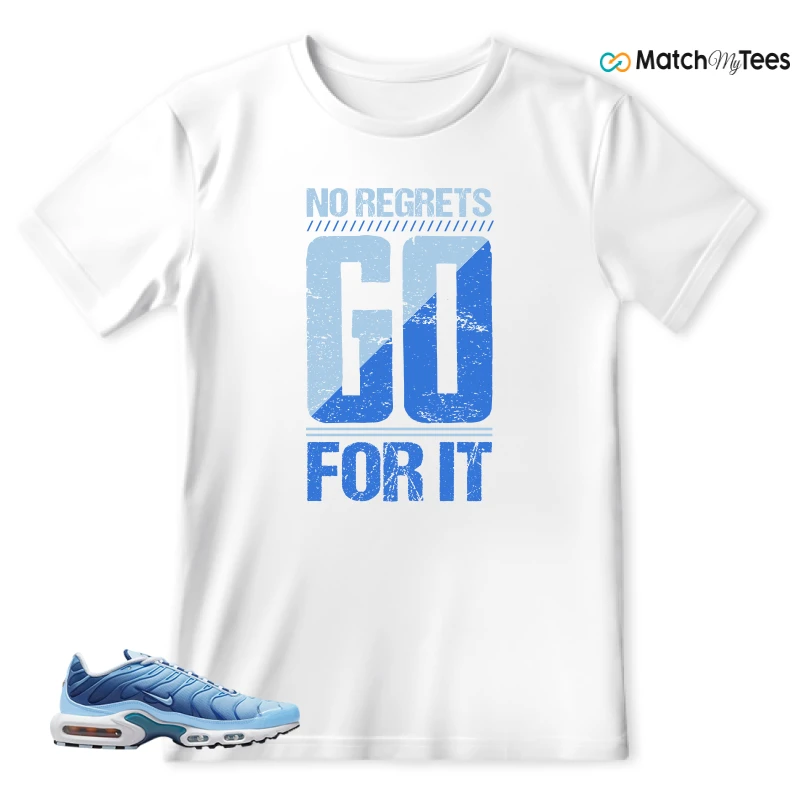 NIKE AIR MAX PLUS UNIVERSITY BLUE GRADIENT SNEAKER Matching Tees t-shirt
