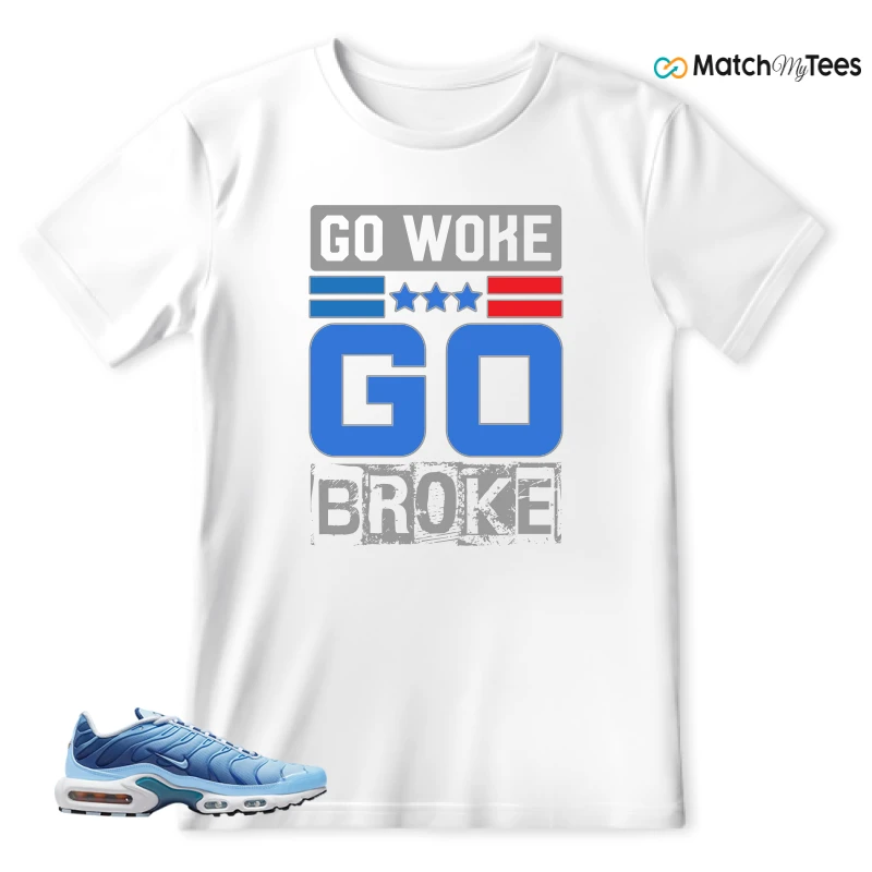 NIKE AIR MAX PLUS UNIVERSITY BLUE GRADIENT SNEAKER Matching Tees t-shirt