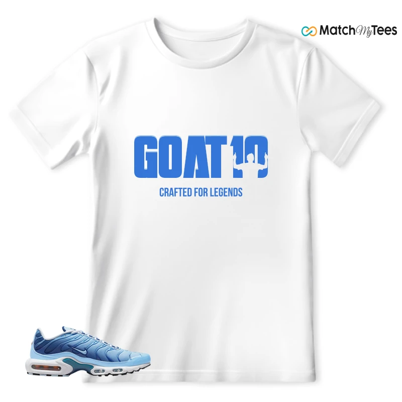 NIKE AIR MAX PLUS UNIVERSITY BLUE GRADIENT SNEAKER Matching Tees t-shirt