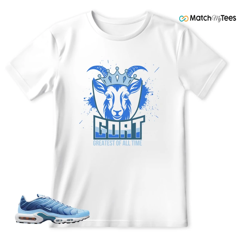 NIKE AIR MAX PLUS UNIVERSITY BLUE GRADIENT SNEAKER Matching Tees t-shirt