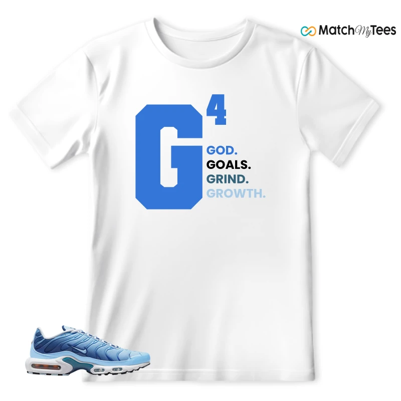 NIKE AIR MAX PLUS UNIVERSITY BLUE GRADIENT SNEAKER Matching Tees t-shirt