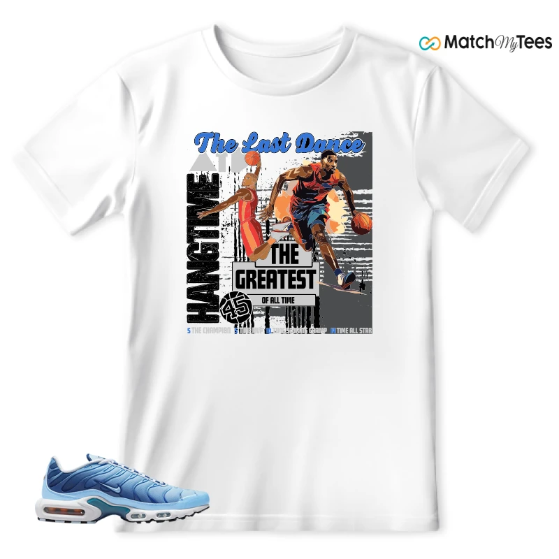 NIKE AIR MAX PLUS UNIVERSITY BLUE GRADIENT SNEAKER Matching Tees t-shirt