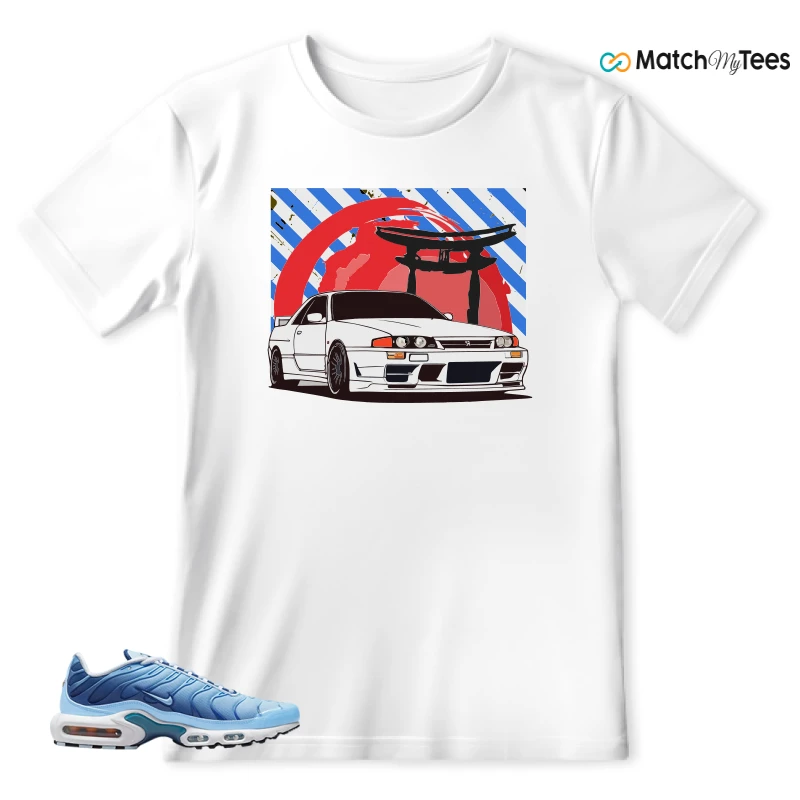 NIKE AIR MAX PLUS UNIVERSITY BLUE GRADIENT SNEAKER Matching Tees t-shirt