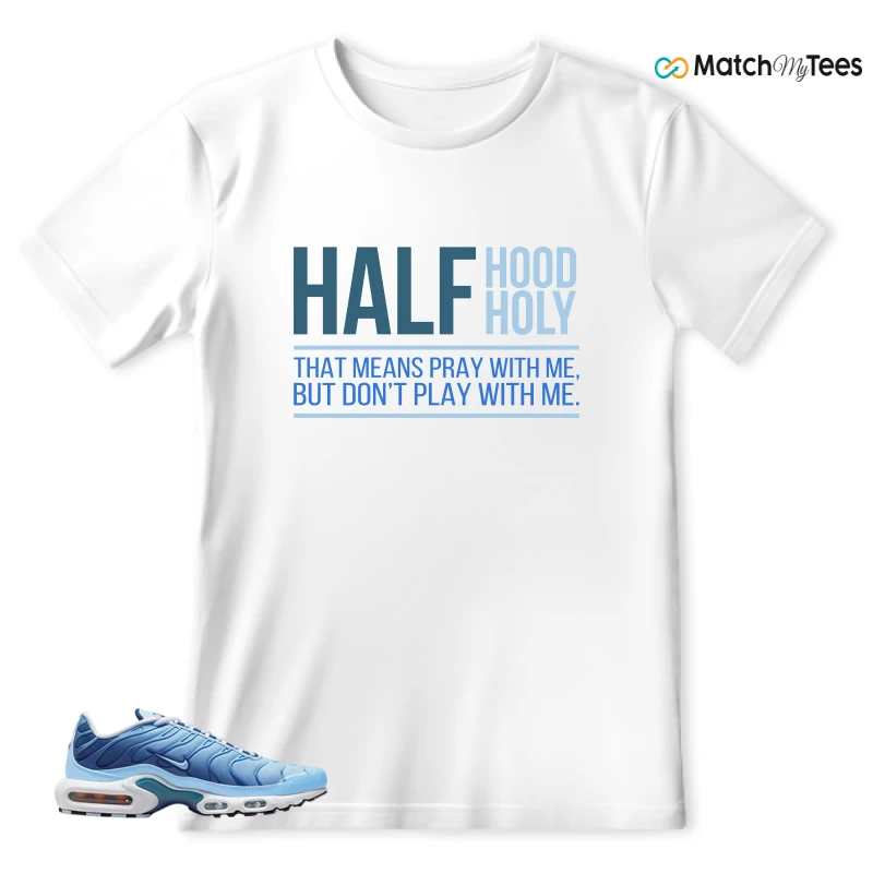 NIKE AIR MAX PLUS UNIVERSITY BLUE GRADIENT SNEAKER Matching Tees t-shirt