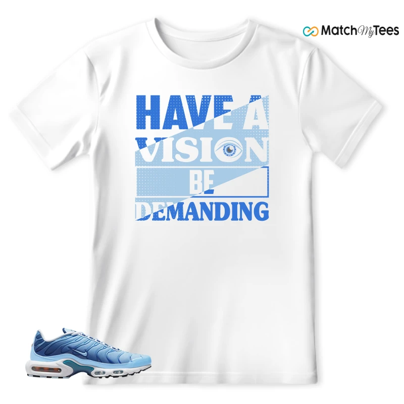 NIKE AIR MAX PLUS UNIVERSITY BLUE GRADIENT SNEAKER Matching Tees t-shirt