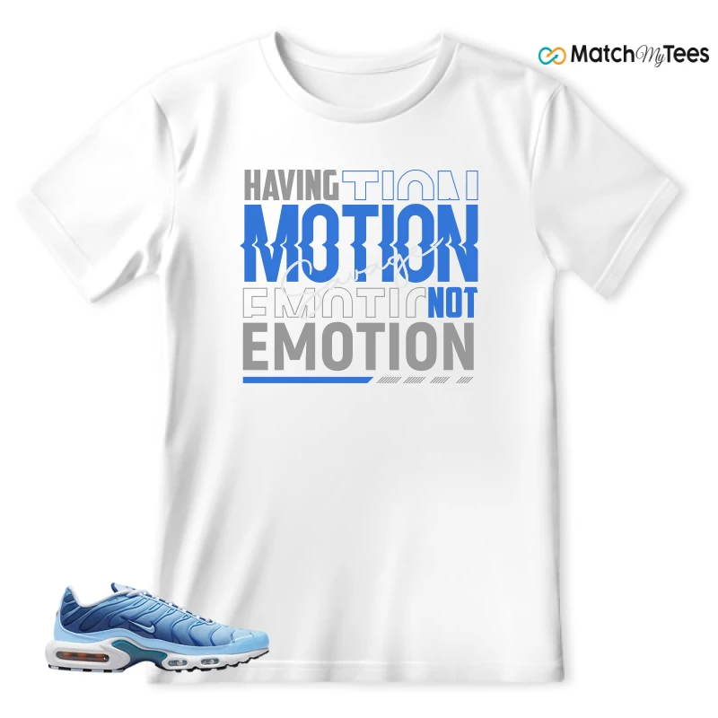 NIKE AIR MAX PLUS UNIVERSITY BLUE GRADIENT SNEAKER Matching Tees t-shirt