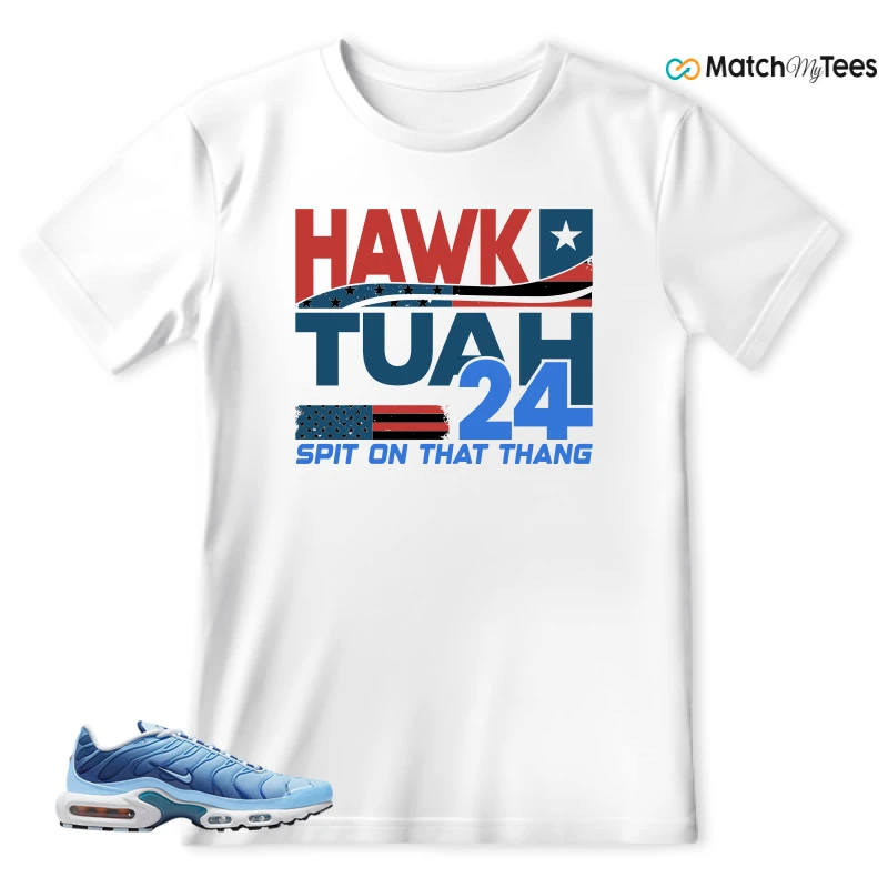 NIKE AIR MAX PLUS UNIVERSITY BLUE GRADIENT SNEAKER Matching Tees t-shirt