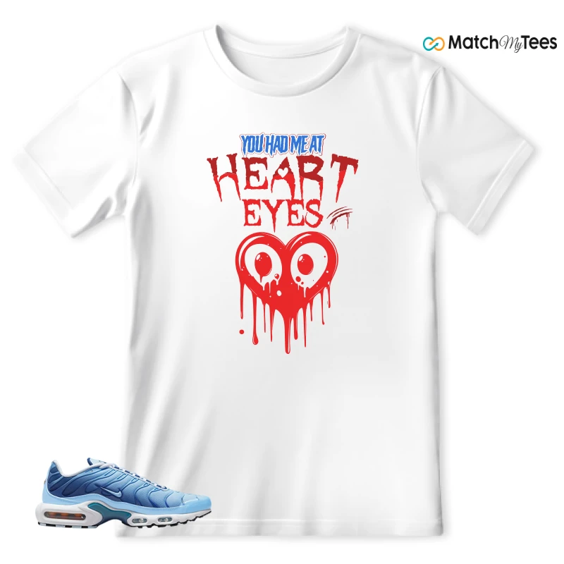 NIKE AIR MAX PLUS UNIVERSITY BLUE GRADIENT SNEAKER Matching Tees t-shirt