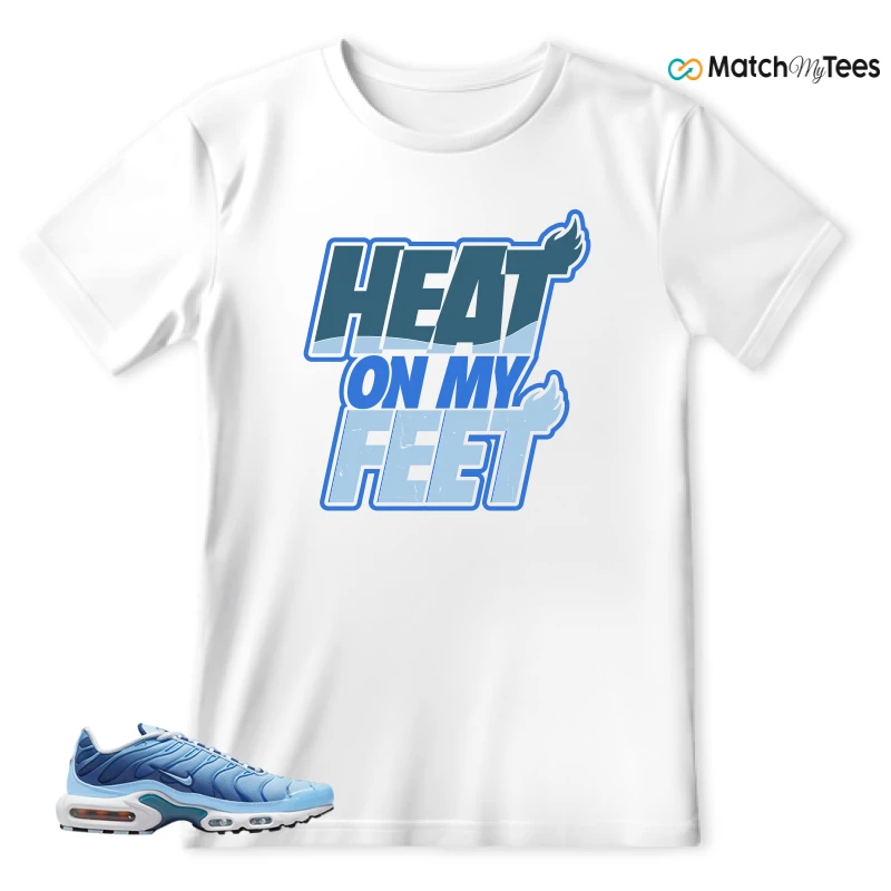 NIKE AIR MAX PLUS UNIVERSITY BLUE GRADIENT SNEAKER Matching Tees t-shirt