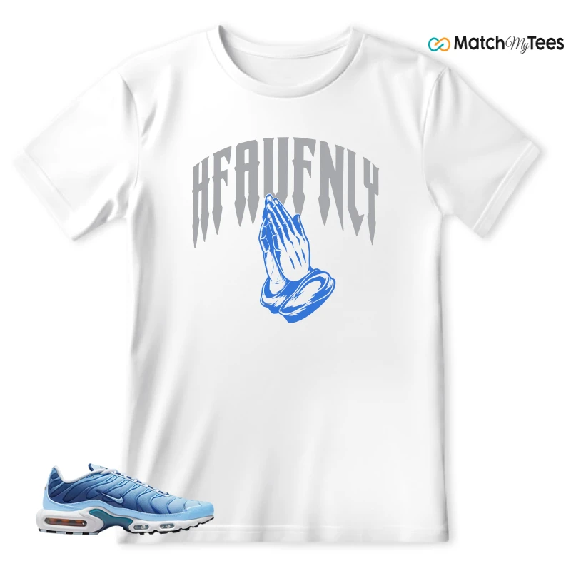 NIKE AIR MAX PLUS UNIVERSITY BLUE GRADIENT SNEAKER Matching Tees t-shirt