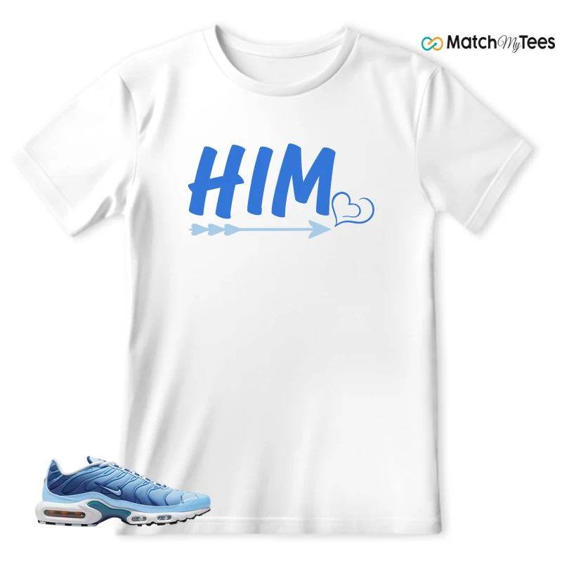 NIKE AIR MAX PLUS UNIVERSITY BLUE GRADIENT SNEAKER Matching Tees t-shirt