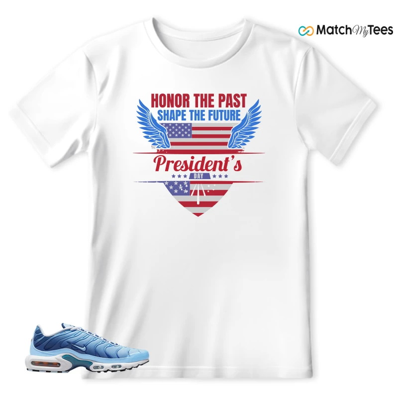 NIKE AIR MAX PLUS UNIVERSITY BLUE GRADIENT SNEAKER Matching Tees t-shirt