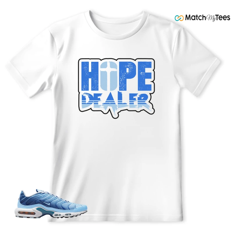 NIKE AIR MAX PLUS UNIVERSITY BLUE GRADIENT SNEAKER Matching Tees t-shirt