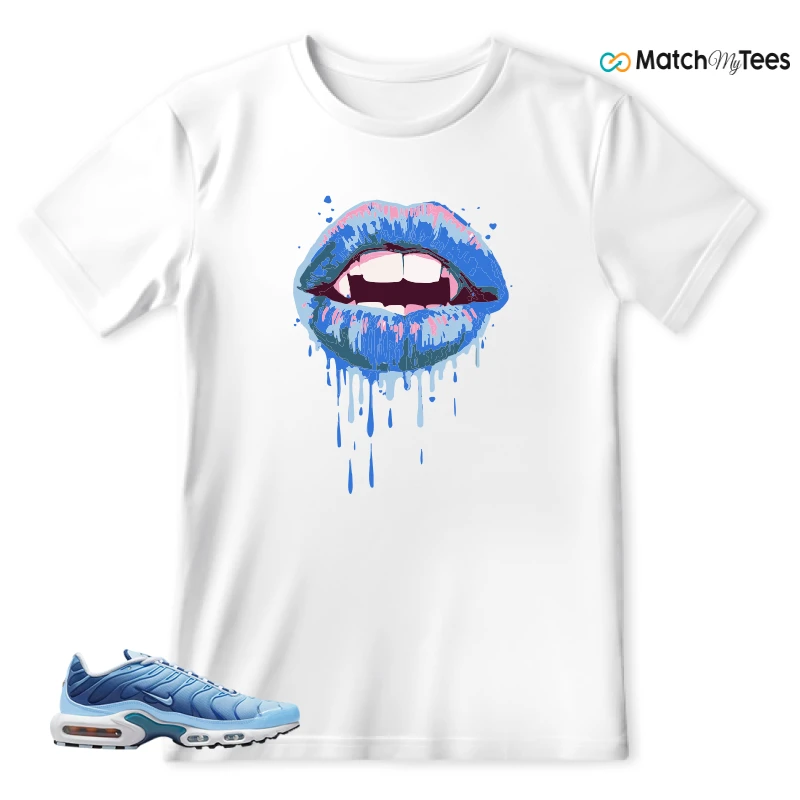 NIKE AIR MAX PLUS UNIVERSITY BLUE GRADIENT SNEAKER Matching Tees t-shirt