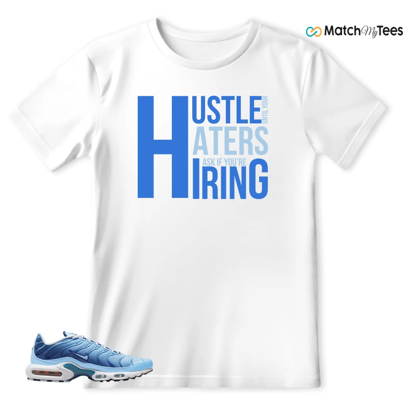 NIKE AIR MAX PLUS UNIVERSITY BLUE GRADIENT SNEAKER Matching Tees t-shirt