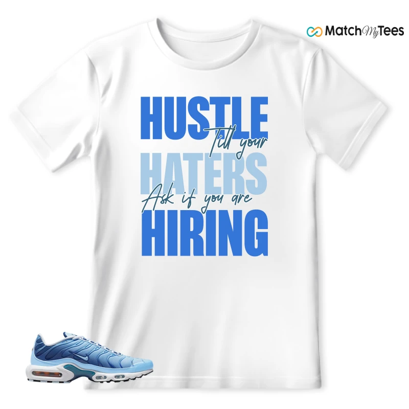 NIKE AIR MAX PLUS UNIVERSITY BLUE GRADIENT SNEAKER Matching Tees t-shirt